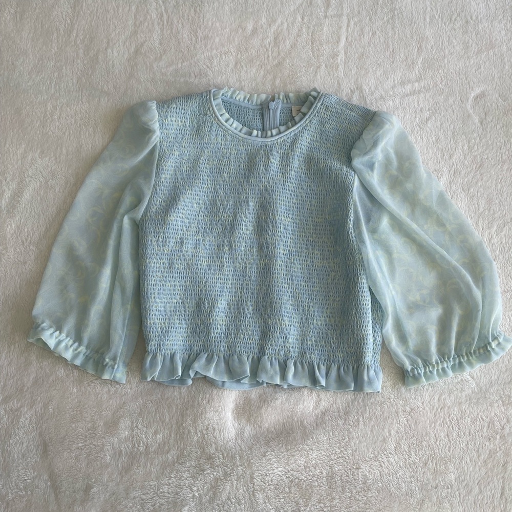Aritzia Wilfred Tempest Short Sleeve Blouse